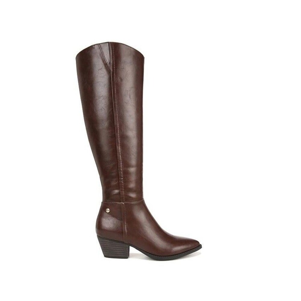 Life Stride Womens 9.5 M WC Brown Smooth Reese Knee High Western Boots NIB OY2
